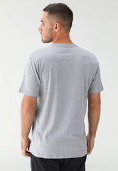 Camiseta Quiksilver Reta Logo Cinza