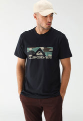 Camiseta Quiksilver Reta Logo Preta