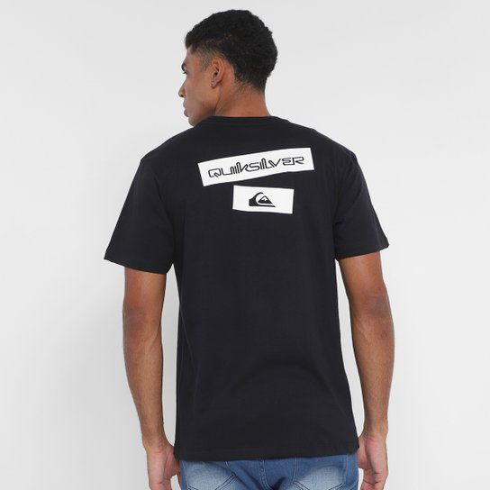 Camiseta Quiksilver Box Masculina - Preto