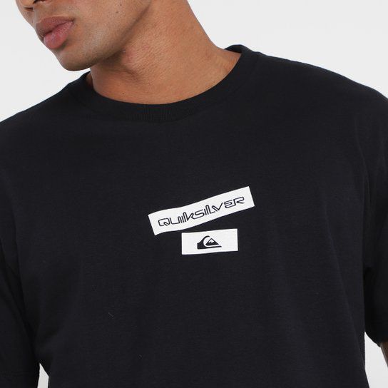 Camiseta Quiksilver Box Masculina - Preto