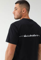 Camiseta Quiksilver Reta Logo Preta