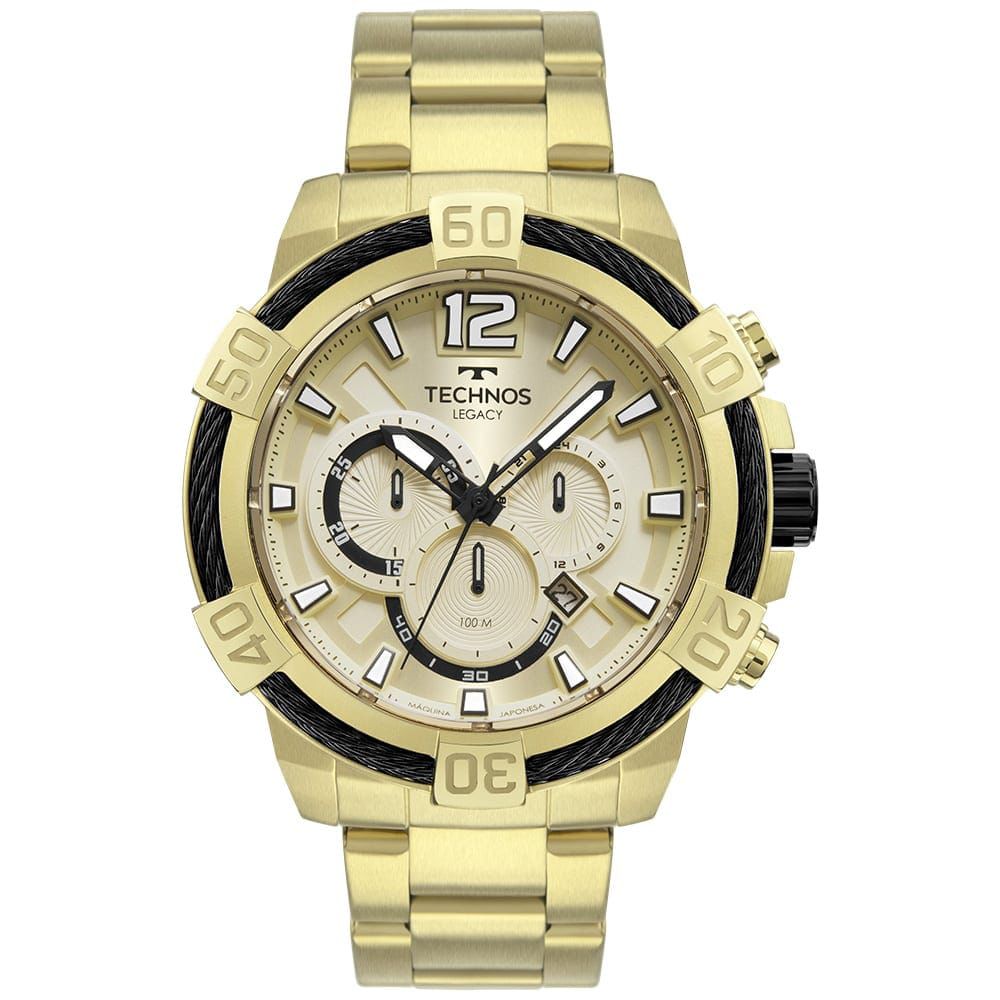 Relógio Technos Masculino Legacy Dourado